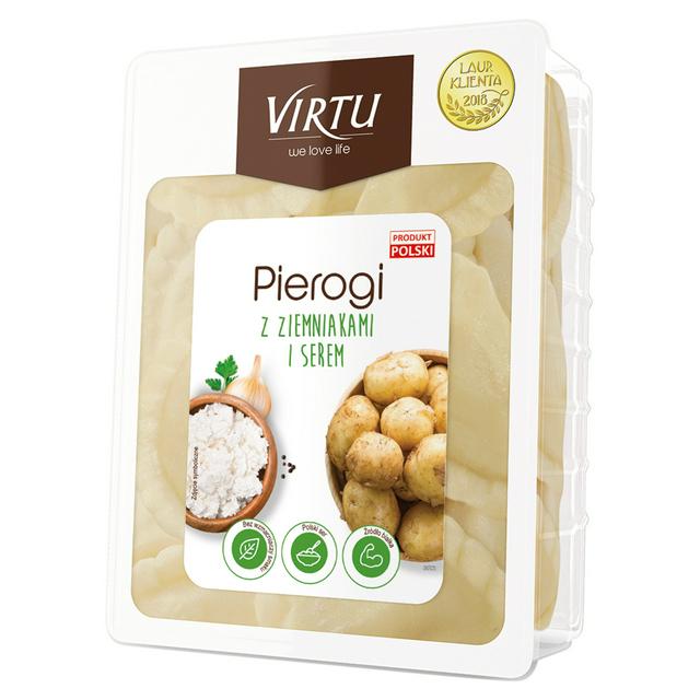 Virtu Pierogi Dumplings with Cottage Cheese and Potatoes 400g