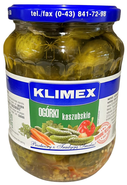 Agurk med Paprika 680g Klimex