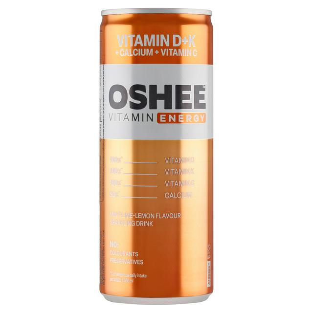 Oshee Vitamin Hydration Mint Lime Lemon Flavour Sparkling Drink 250ml