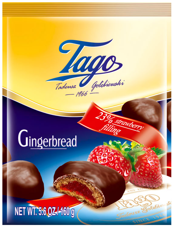 Pepperkaker Jordbærfyll 160g Tago