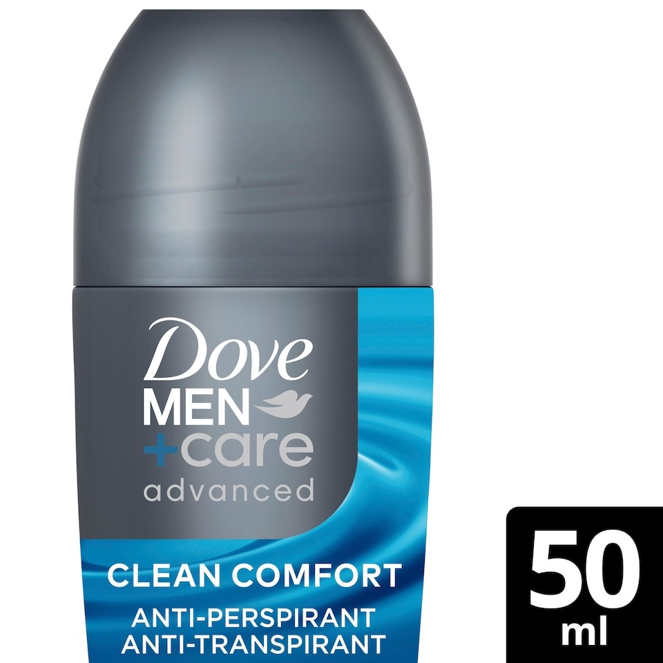 Dove Men+Care Clean Comfort 72h Roll-On Antiperspirant Deodorant 50ml