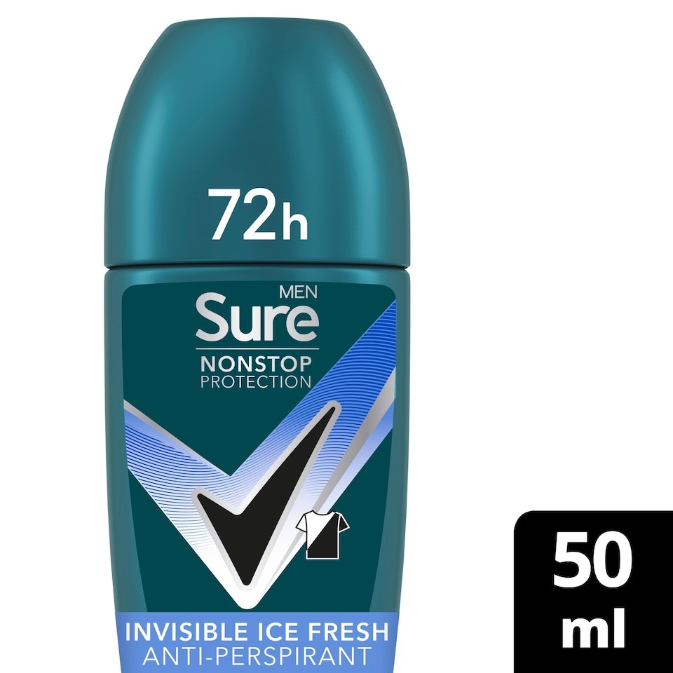 Sure Men 72h Ice Fresh Roll-On Antiperspirant Deodorant 50ml
