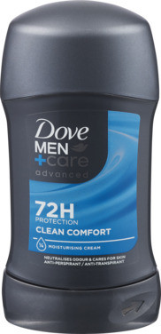 Dove Men+care Antiperspirant Deo Stick Clean Comfort 72h Advanced 50ml