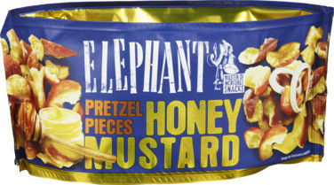Elephant Pretzel Pieces Honey, Mustard & Onion 75g