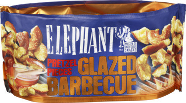 Elephant Pretzel Pieces Glazed Bbq 75g