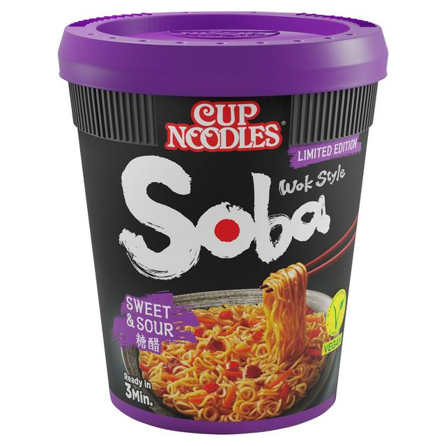 Nissin Soba Sweet & Sour Instant Wok Style Noodles Pot 88g