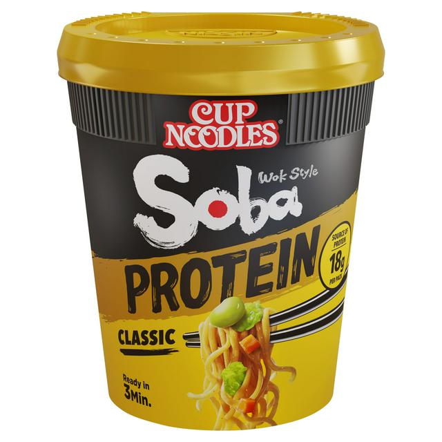 Nissin Soba Protein Classic Instant Wok Style Noodles Pot 92g