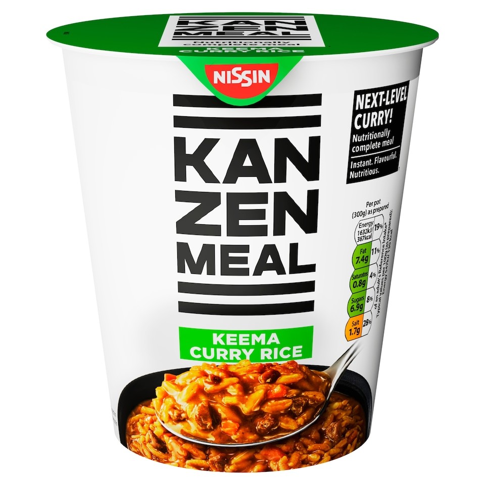 Nissin Kanzen Meal Keema Curry Rice Pot 107g