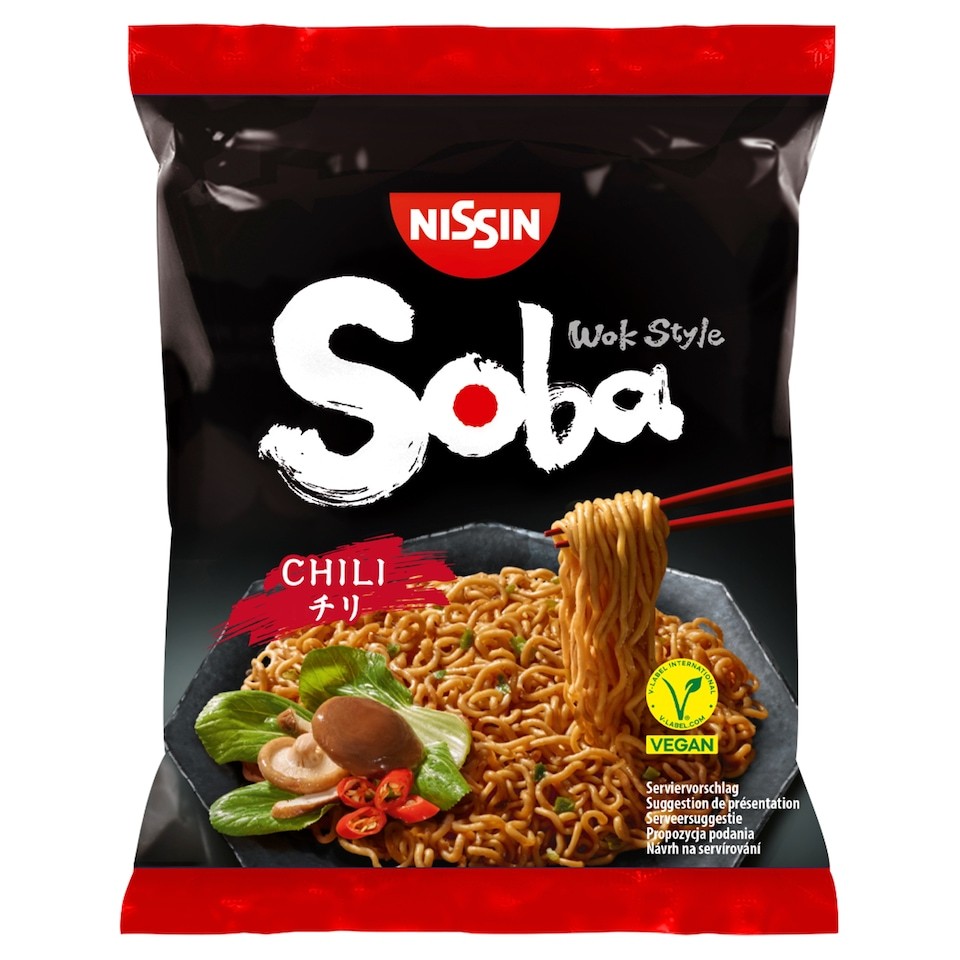 Nissin Wok Style Soba Noodles - Chili 111g