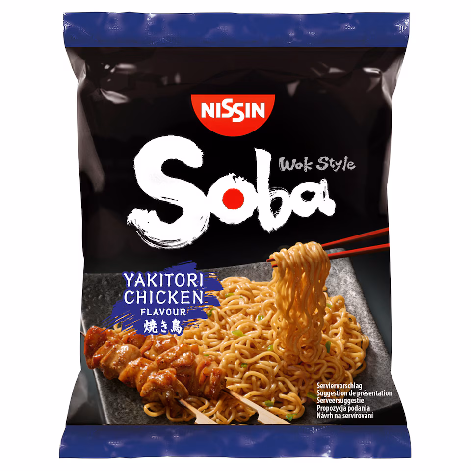 Nissin Soba Yakitori Chicken Instant Stir Fry Noodles 110g