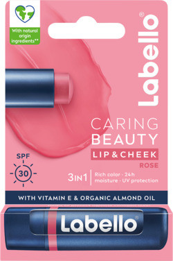 Labello Caring Beauty Rose-nude, 4,8g
