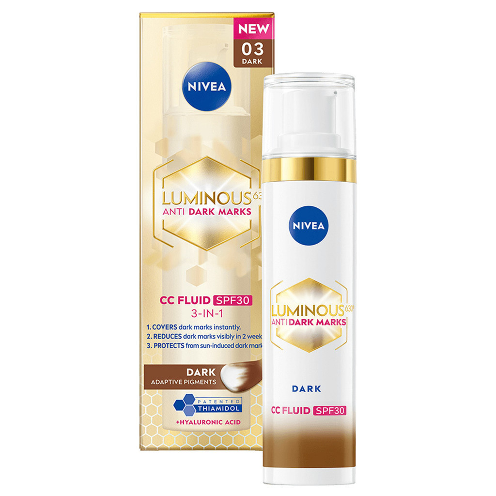 NIVEA Luminous630 Anti Dark-Spot CC Fluid 3-in-1 Dark