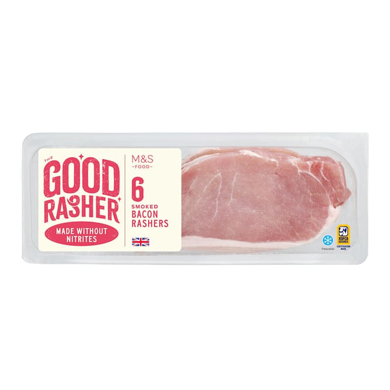 M&S British Outdoor Bred 6 Smoked Bacon Rashers