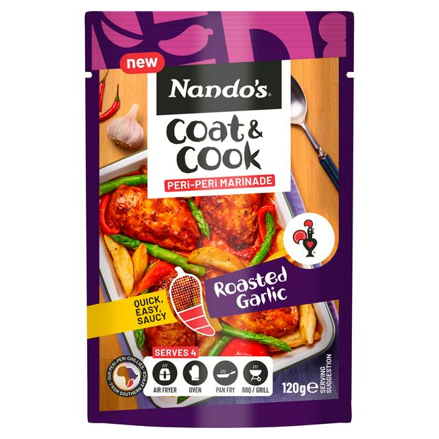 Nando's 120g Roasted Garlic Coat & Cook Peri Peri Marinade Sauce