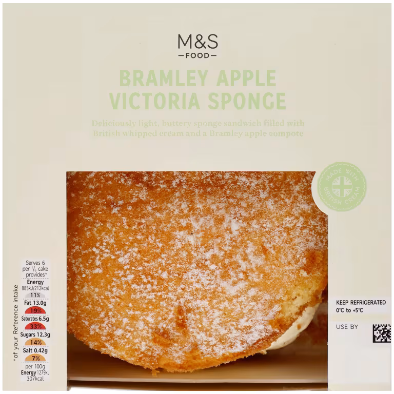 M&S Bramley Apple Victoria Sponge