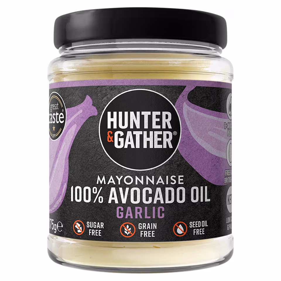 Hunter & Gather Avocado Oil Mayonnaise Garlic 175g
