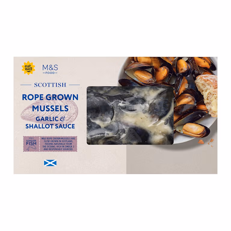 M&S Rope Grown Scottish Mussels