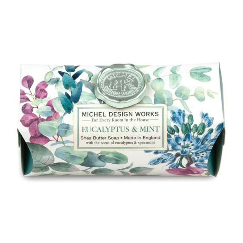 Michel Design Works Large Shea Butter Soap Bar Eucalyptus & Mint 246g