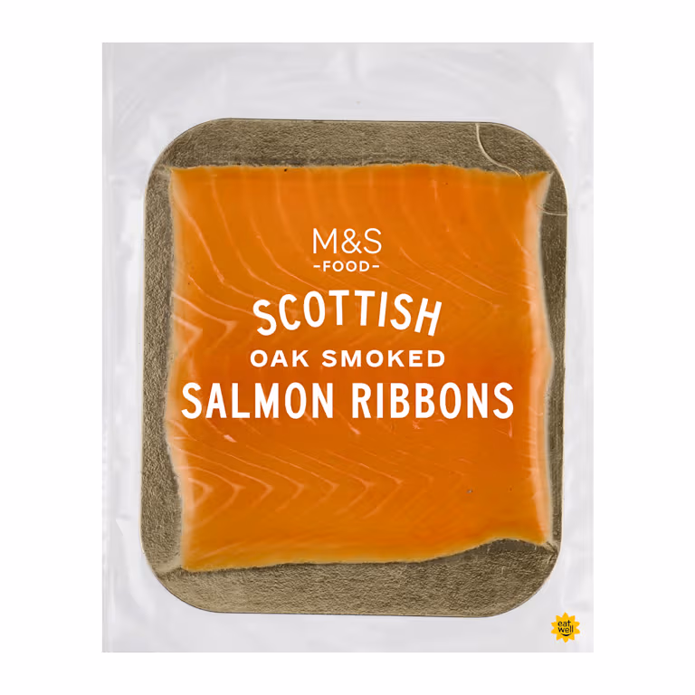 M&S Scottish Oak Smoked Salmon Ribbons