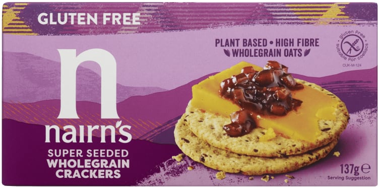 Havrekjeks m/Frø glutenfri 137g Nairn's