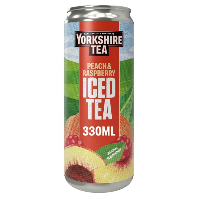 Yorkshire Tea 330ml Peach & Raspberry Iced Tea Can