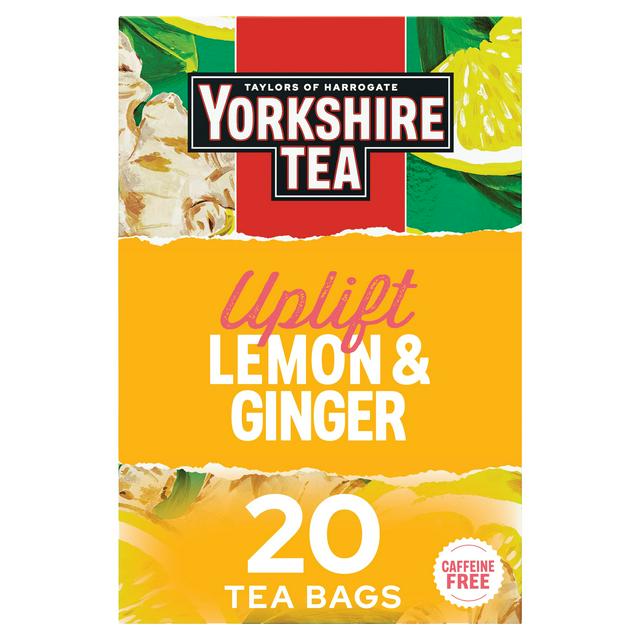 Yorkshire Tea 20 x Uplift Lemon & Ginger Fruit & Herbal Tea Bags