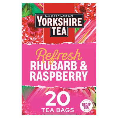 Yorkshire Tea Refresh Rhubarb & Raspberry 20s