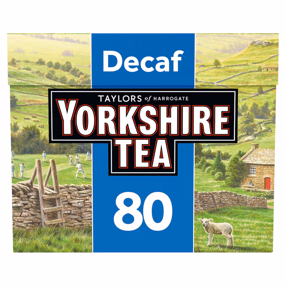 Yorkshire Decaffeinated 80 Teabags 250G