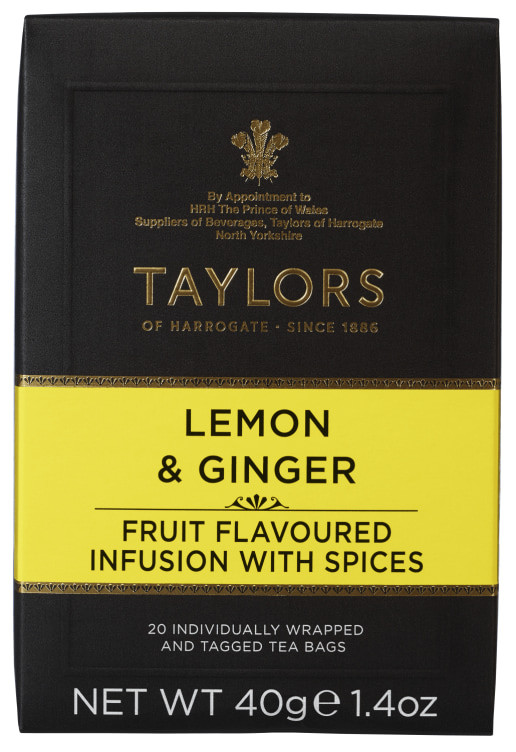 Lemon&Ginger Tea 20pos Taylors Of Harrogate
