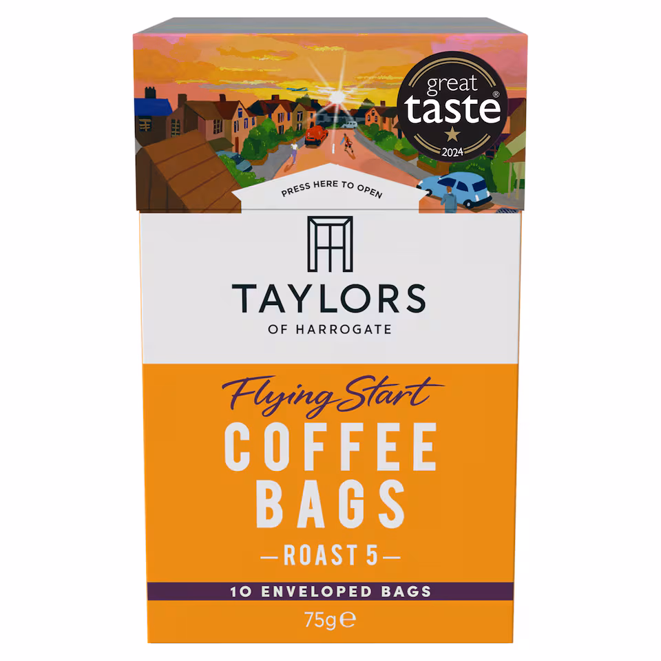 Taylors Flying Start Coffee Bags 10S 75G