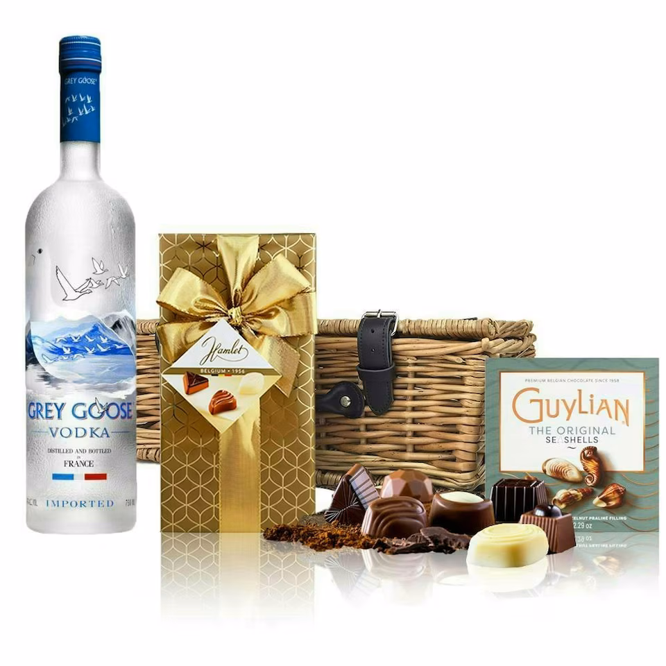 Grey Goose Vodka and Chocolates Hamper 70cl 40% abv