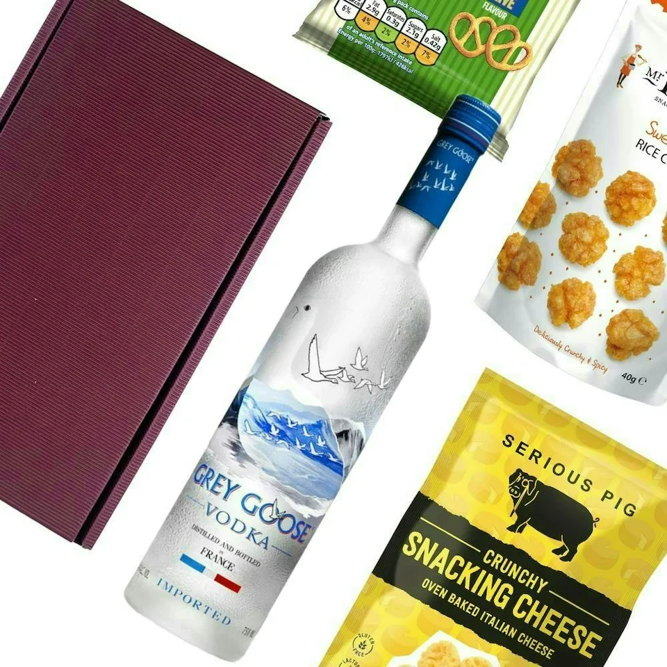 Grey Goose Vodka Nibbles Hamper 70cl 40% abv