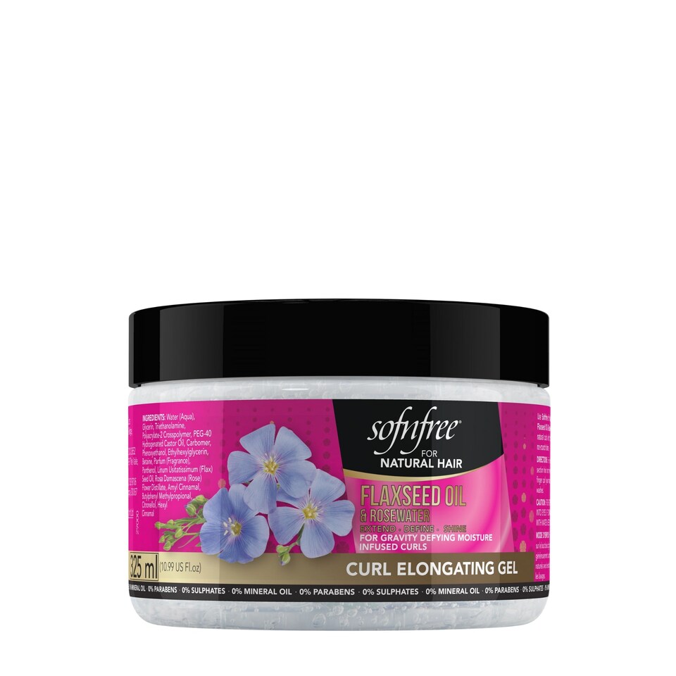 Curl Elongating Gel with Flaxseed Oil & Rosewater