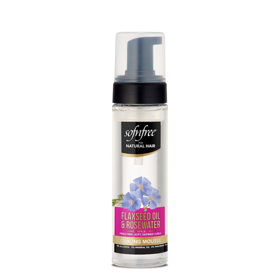 Curling Mousse with Flaxseed Oil & Rosewater