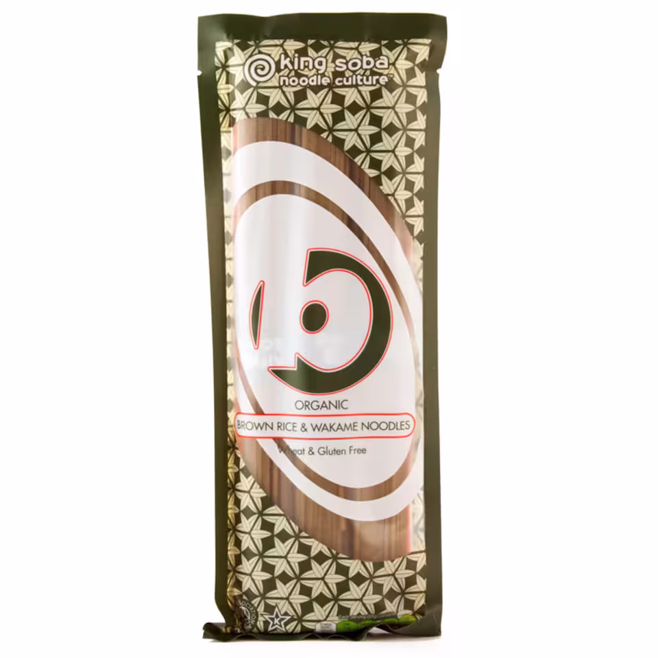 Wakame & Brown Rice Organic Noodles 250g (King Soba)