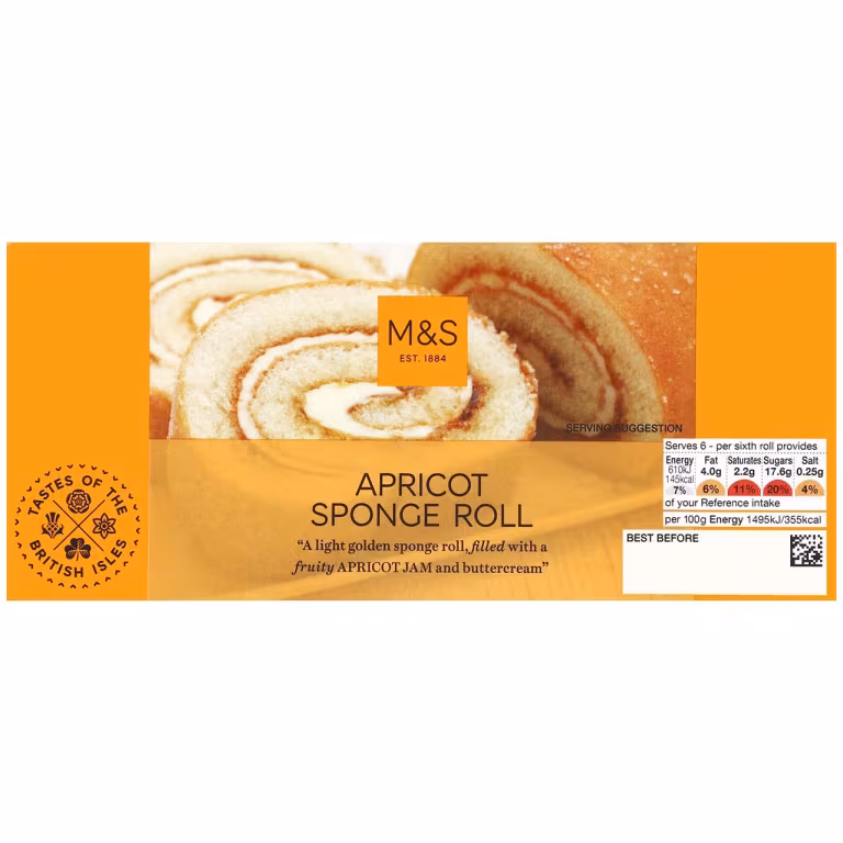 M&S Apricot Sponge Roll