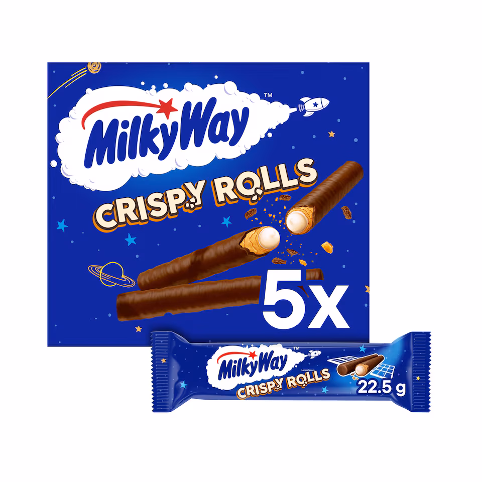 Milky Way Milk Chocolate Crispy Rolls 5 pack 112.5g