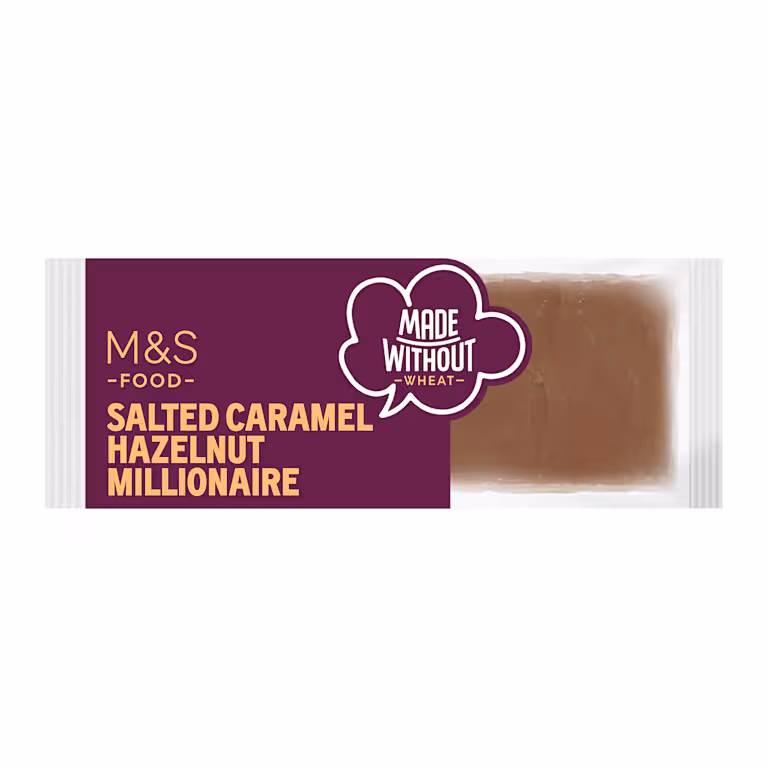 M&S Made Without Wheat Salted Caramel Hazelnut Millionaire Bar
