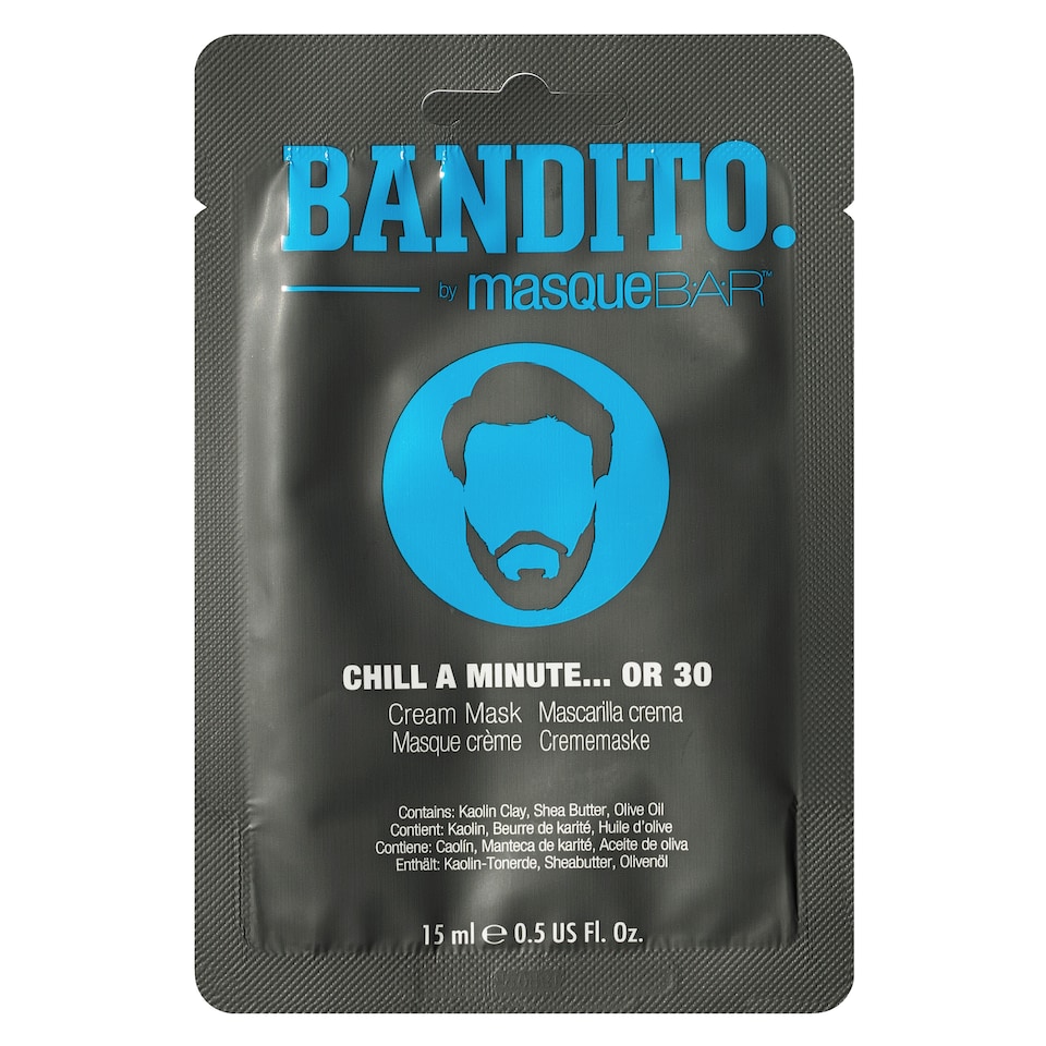 Bandito Chill a Minute or 30 Mens Cream Face Mask 15ml