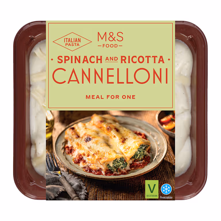 M&S Spinach and Ricotta Cannelloni