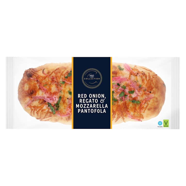 M&S Collection Handcrafted Red Onion, Regato and Mozzarella Pantofola