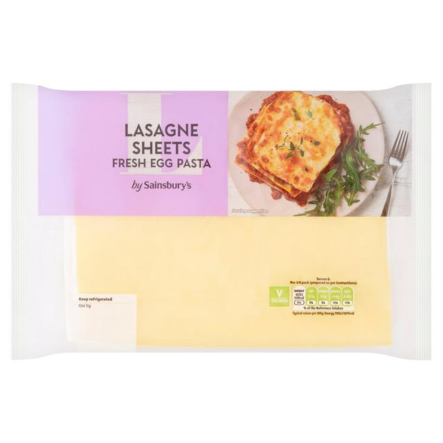 Sainsbury's Fresh Egg Lasagne Sheets 250g