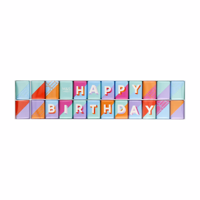 M&S Swiss Neapolitan Mini Bars – Thank You and Happy Birthday