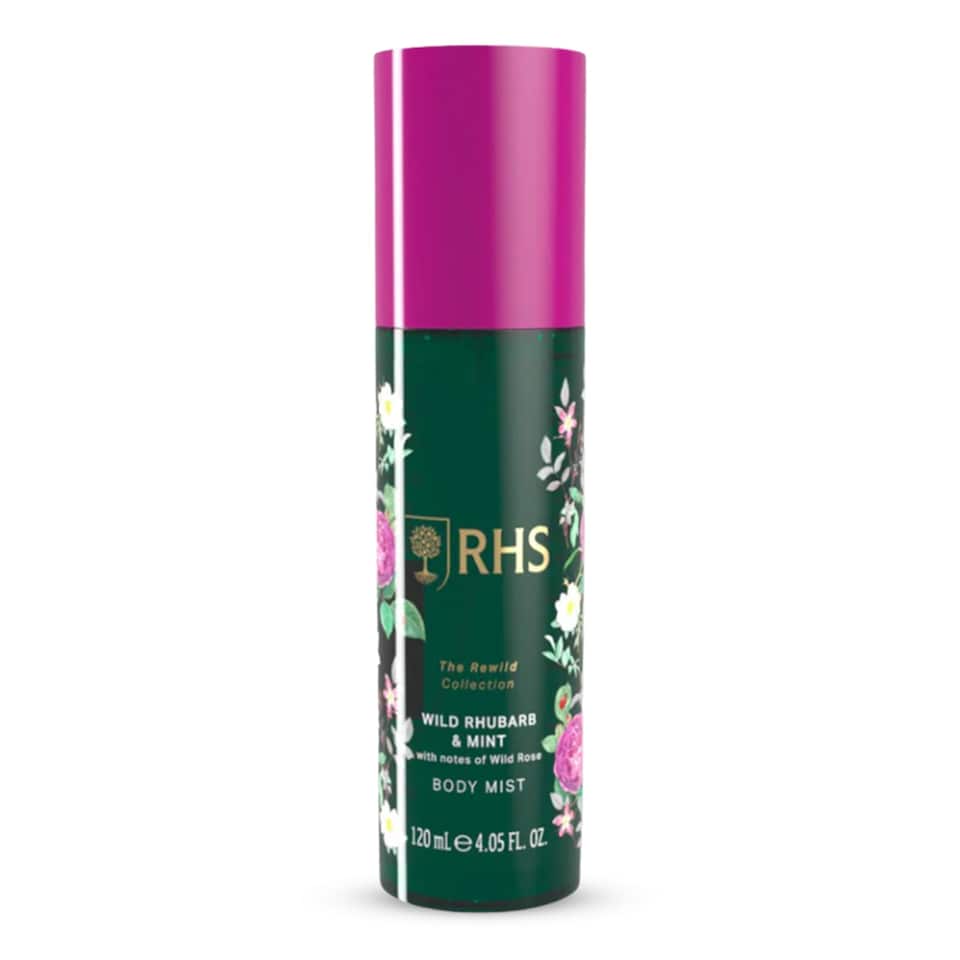RHS Rewild Rhubarb and Mint Body Mist 120ml