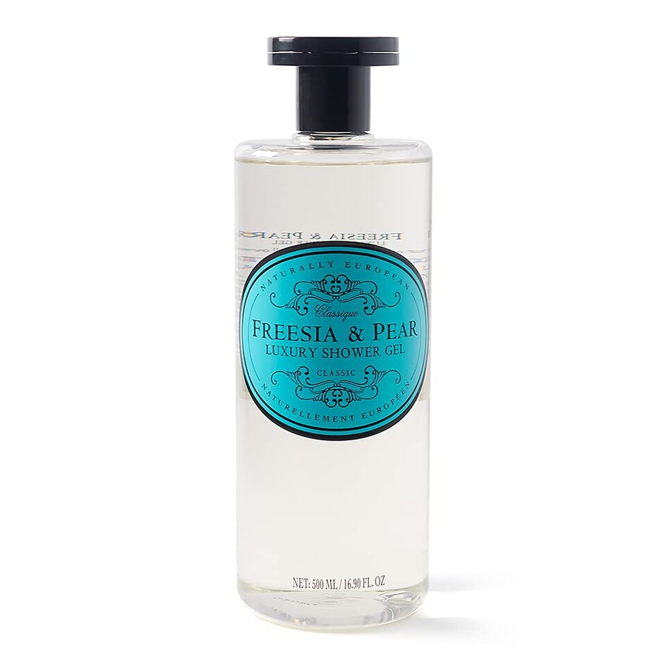 Naturally European Luxury Shower Gel Refreshing and Cleansing - Freesia & Pear 1 x 500ml