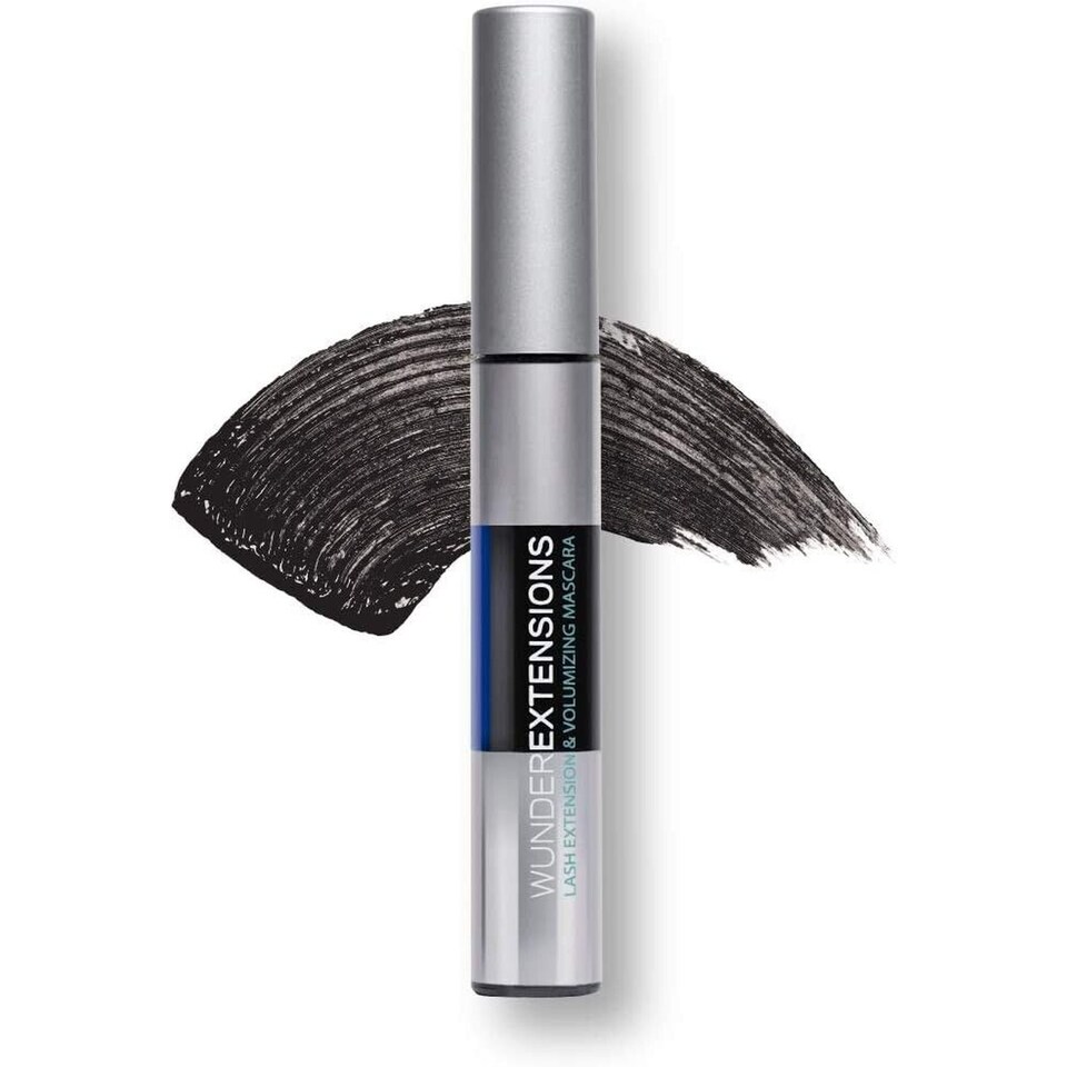 Wunder2 Black & Blue Dual Mascara | Lash Extension & Volumising Mascara | 2-in-1 Lash Primer and Lengthening Mascara | Vegan, Cruelty-Free Black Mascara with 3D Volume Effect