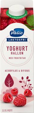 Laktosefri Yoghurt Bringebær 1000g