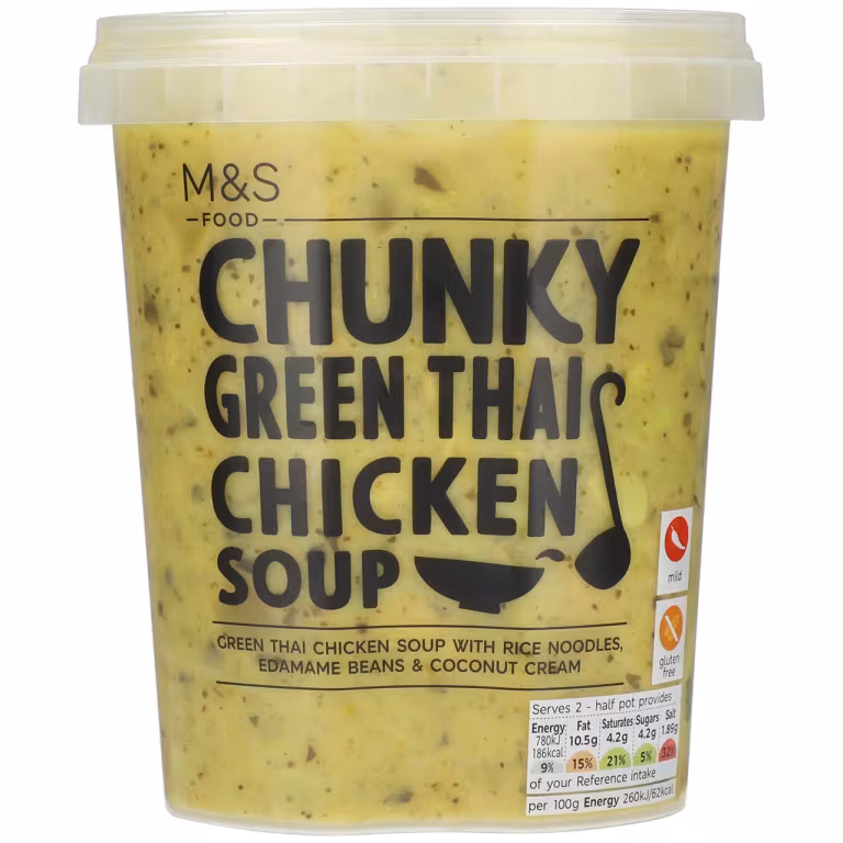 M&S Chunky Green Thai Chicken Soup