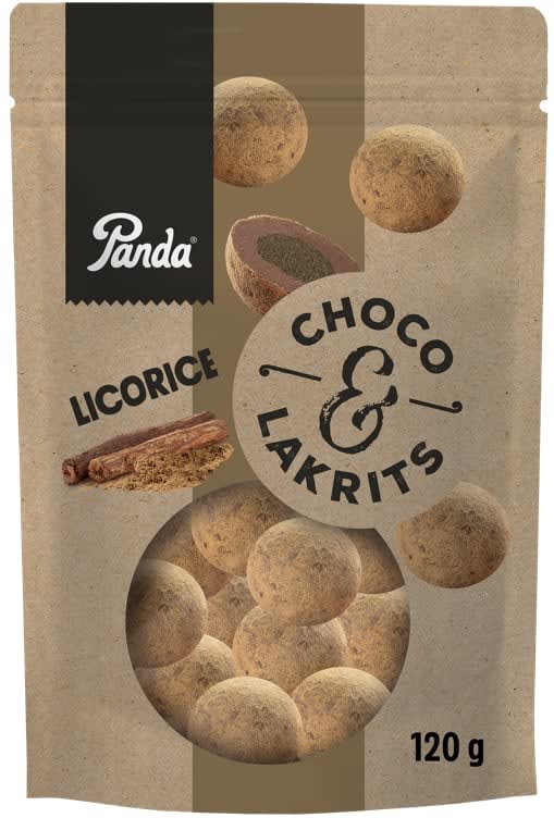 Panda Lakriskuler Choco&Salmiac 120g