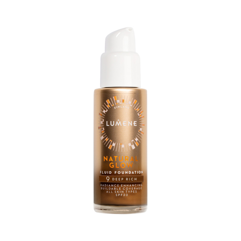 Lumene Natural Glow Fluid Foundation 9 Deep Rich